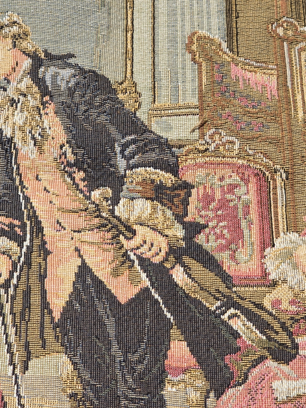 Medeival  Vintage French Amazing Tapestry Pictorial Home Decor Tapestry 3x4 ft - Picture 11 of 12